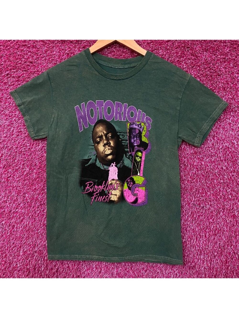 The Notorious B.I.G. Biggie Smalls Brooklyn's Finest Graphic T-Shirt Small